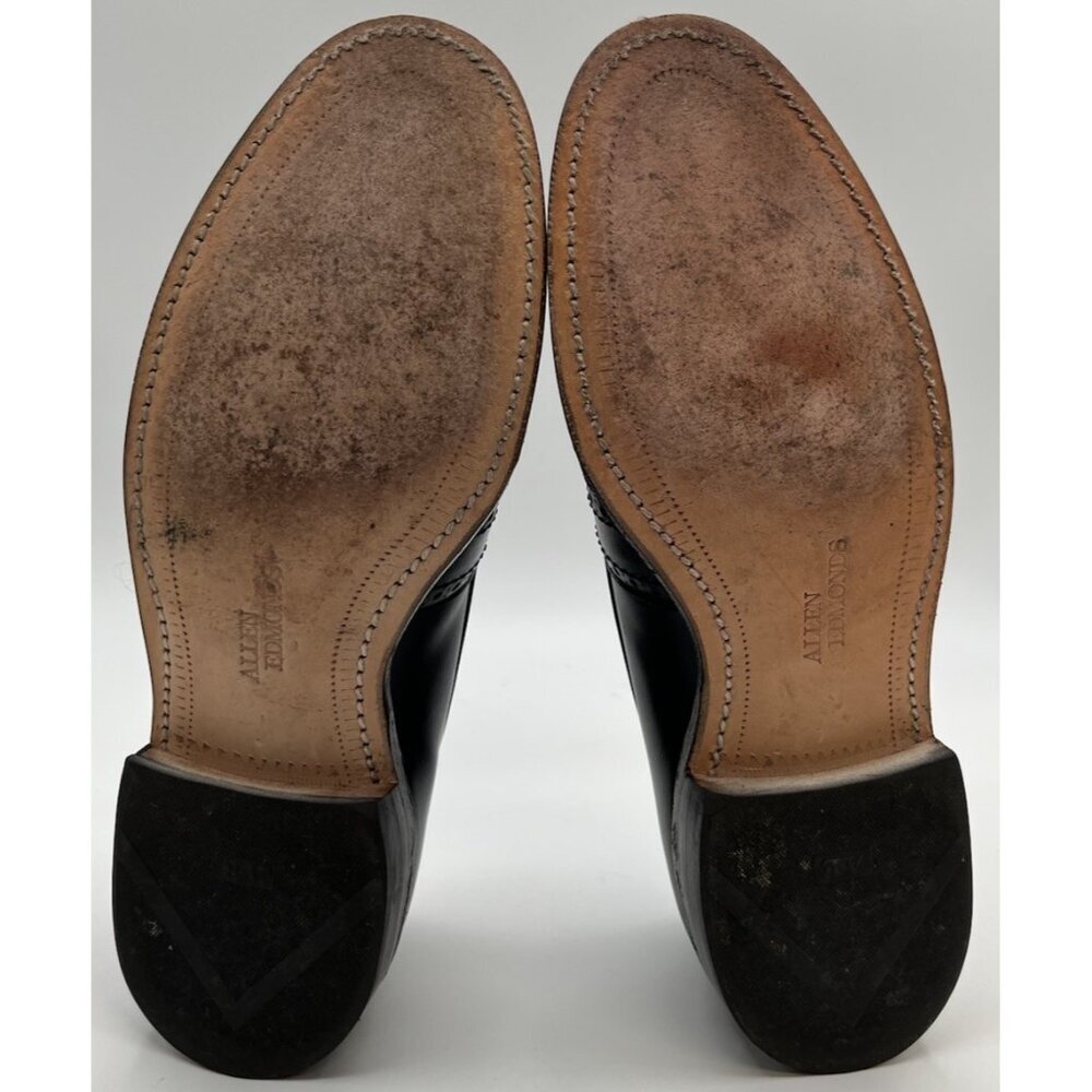 Allen Edmonds Harvard Loafers Brogue Tassel Dark Navy Blue Shoes Mens Size 7 C - Picture 9 of 12